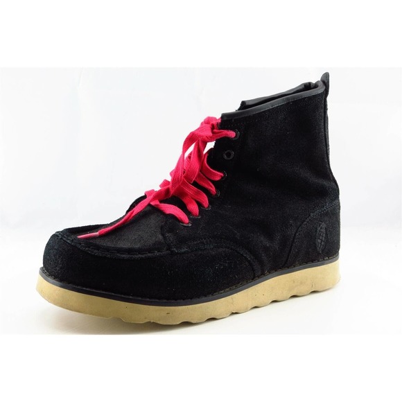 Vivala Grenade Boots‎ Sz 8 M Black Round Toe Paddock Leather Men - Picture 1 of 7